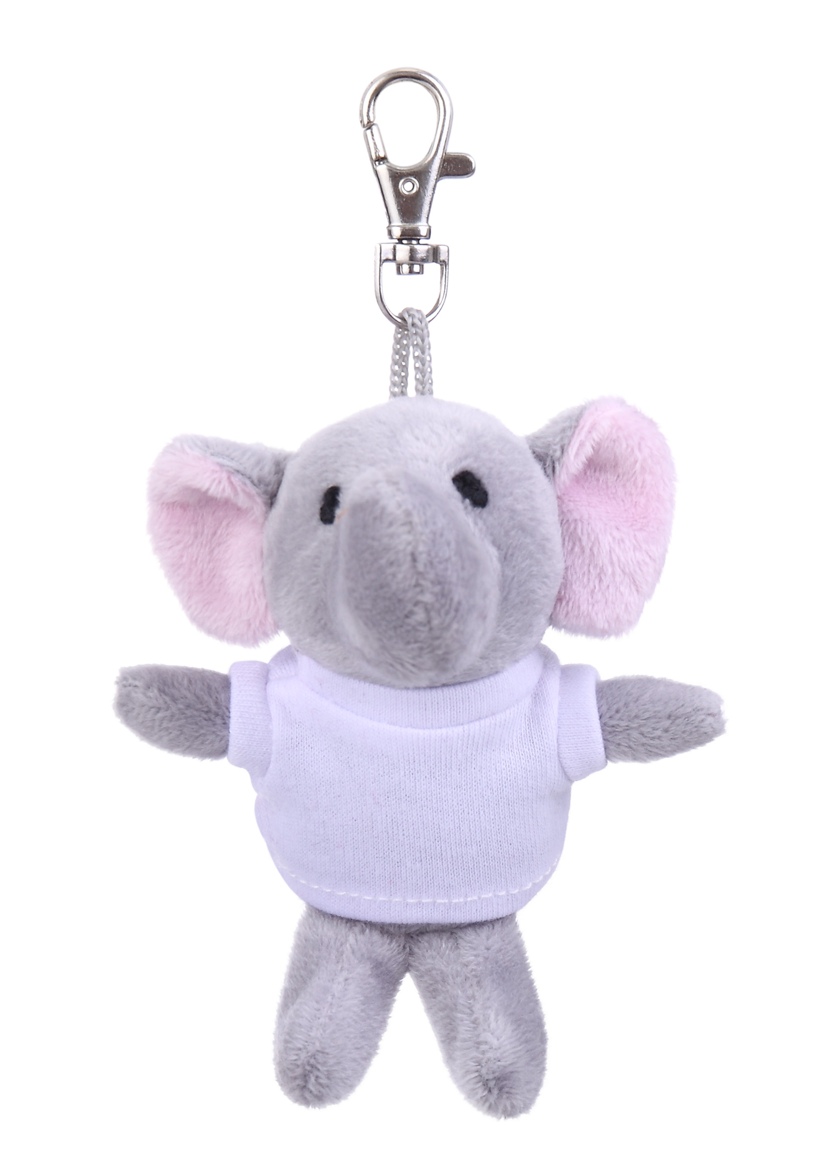 Soft Plush Elephant Keychain with Tee 19