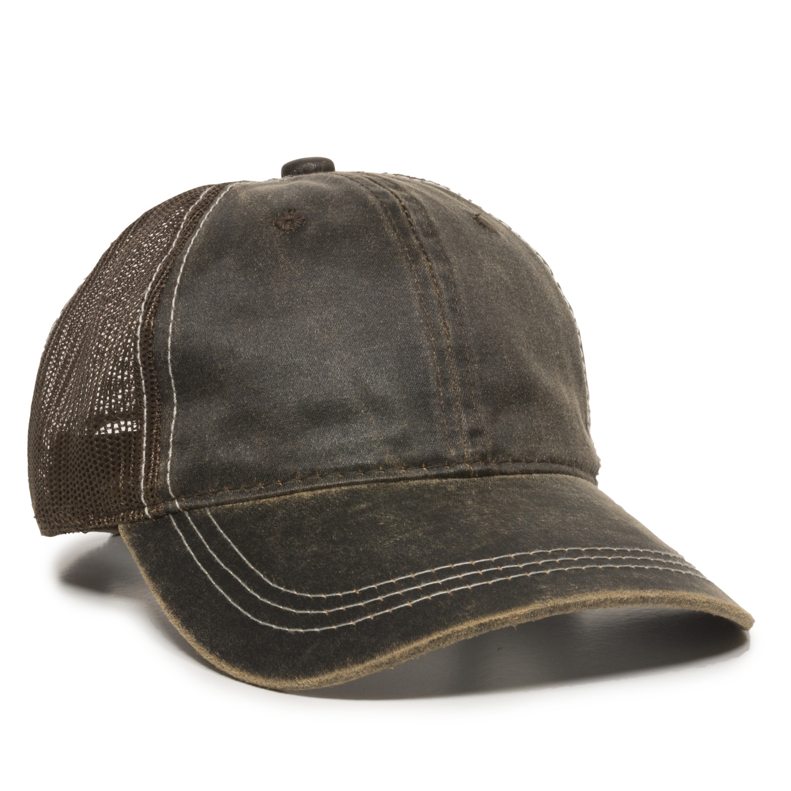 Weathered Cotton Mesh Back Cap 8