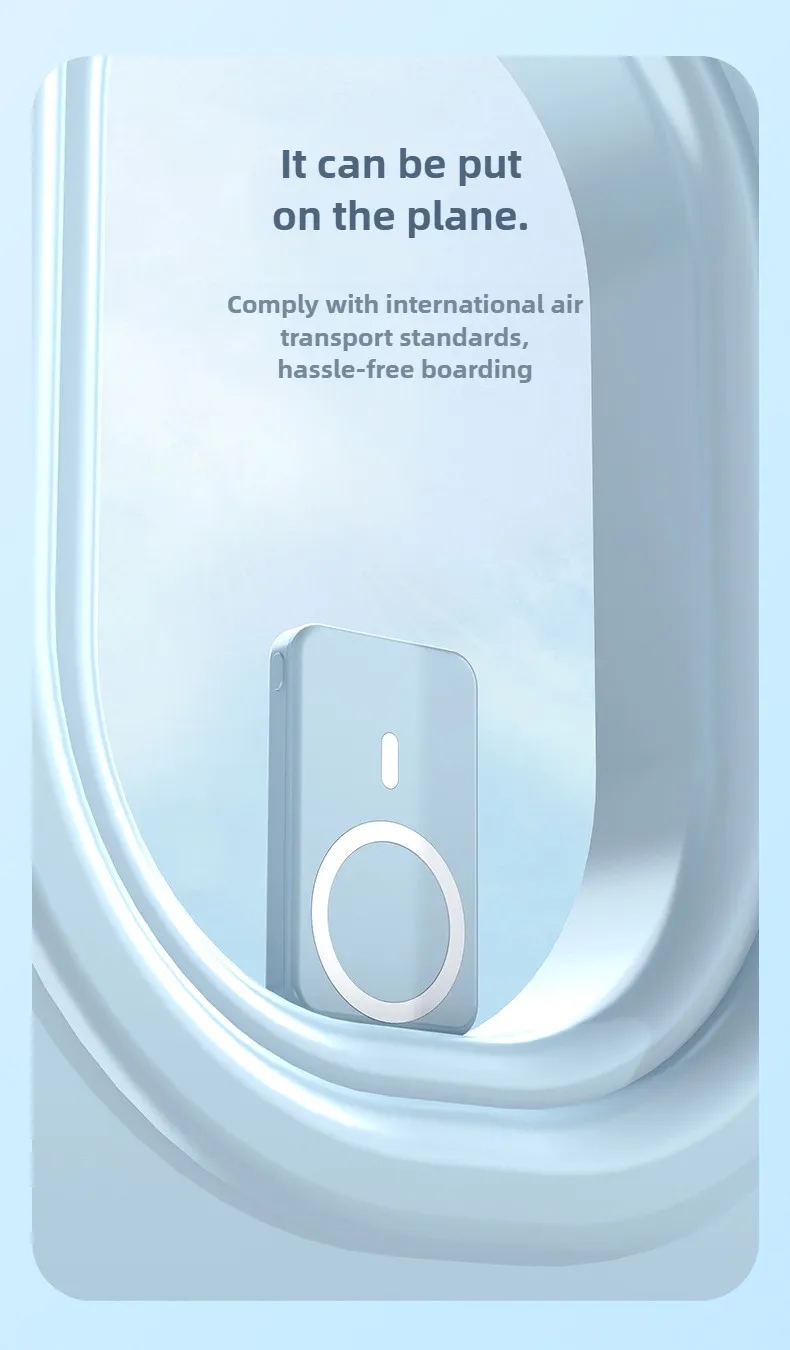 10000mAh Magnetic Wireless Power Bank with Foldable Stand and Fast Charging 6