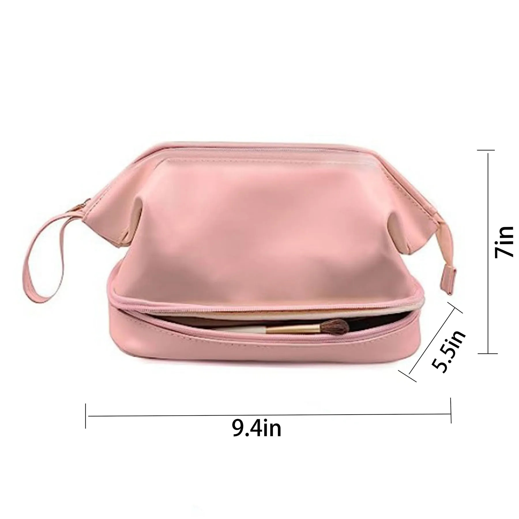 Polyurethane Waterproof Large Capacity Storage Makeup Bag 4