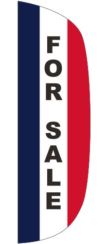 "FOR SALE" 3' x 10' Message Flutter Flag 2