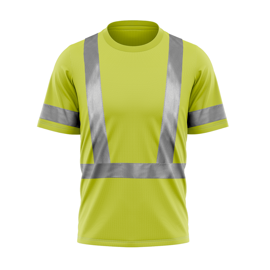 VISIPRO Short Sleeve Reflective Safety T-Shirt - Poly-Cotton Pique 4