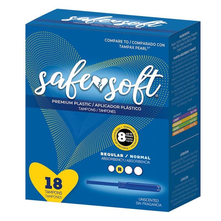 Tampons with Plastic Applicator - Regular Absorbency 8-9 Grams