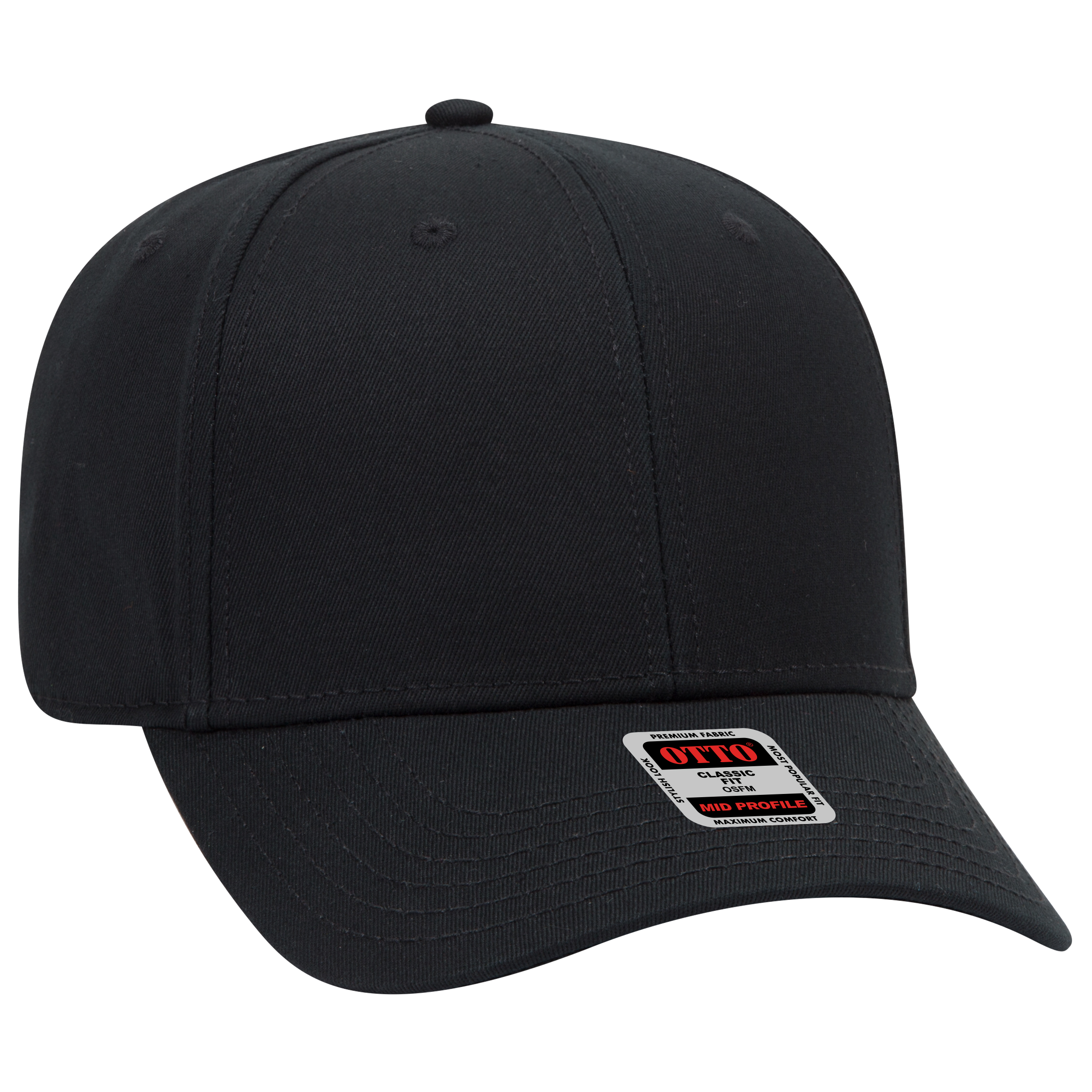 OTTO CAP® 6 Panel Mid Profile Baseball Cap 23