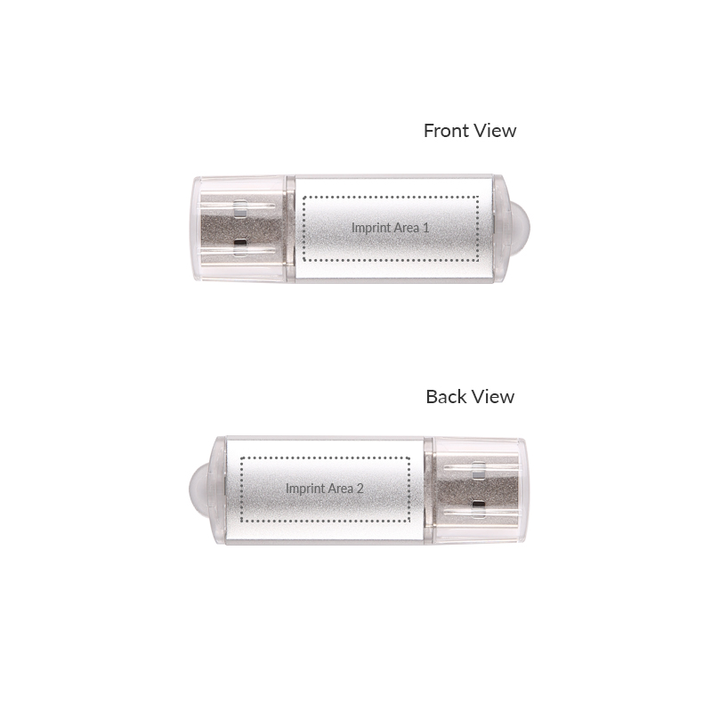 Silver Mini USB Flash Drive 1