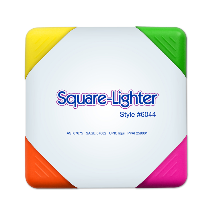 Square Lighter 4 Color Square Shaped Highlighter. 4 highlighters in 1