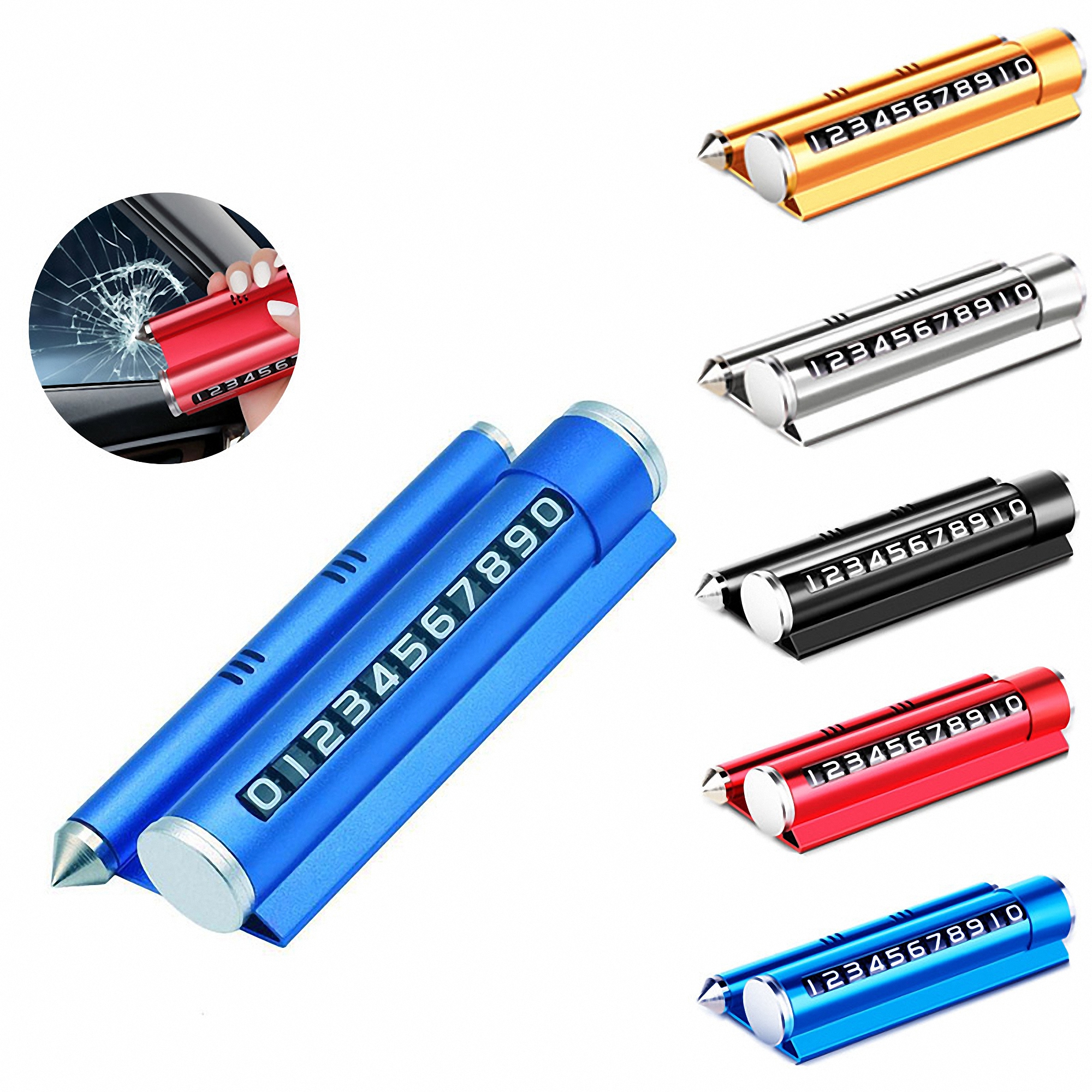 Emergency Car Safety Hammer with Temporary Parking Card 3