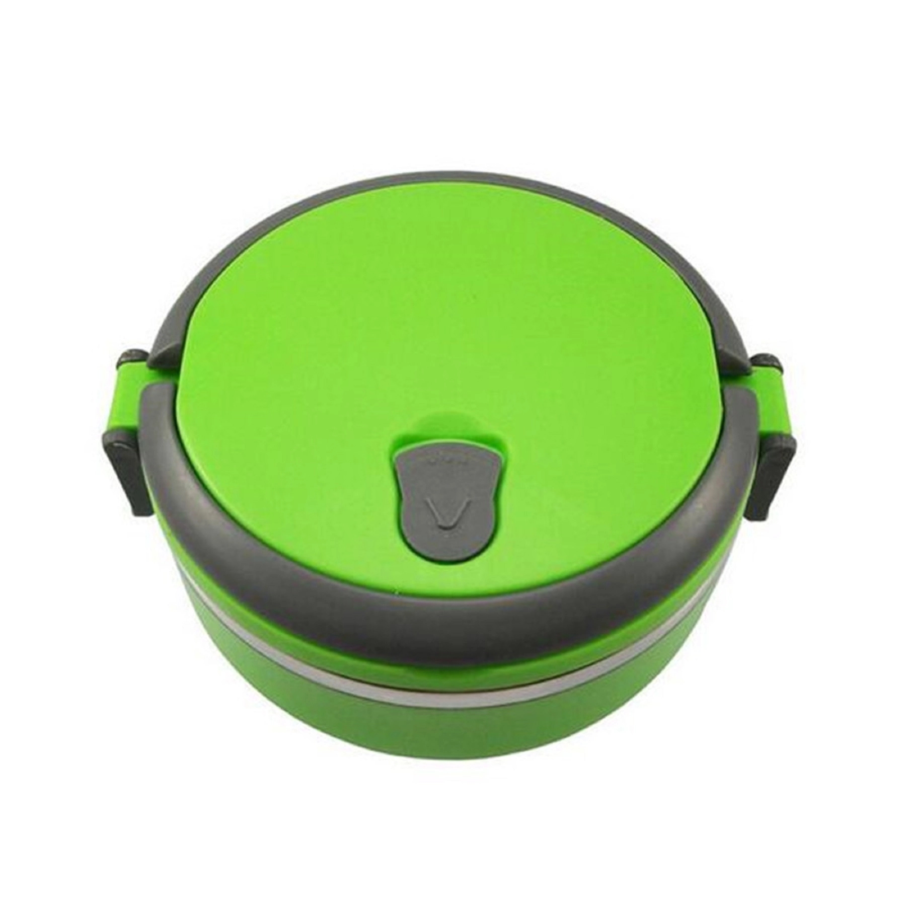 Round Shape Stainless Steel Lunch Box with Lock 2