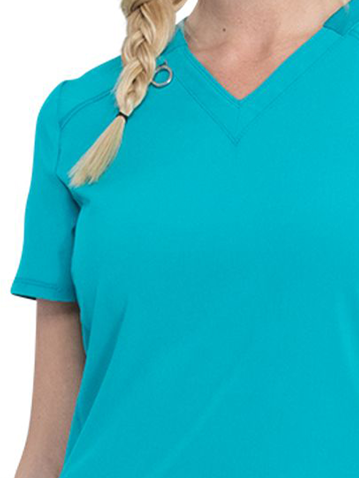 Infinity - Women's 2 Pocket Princess Seams V-Neck Top 25