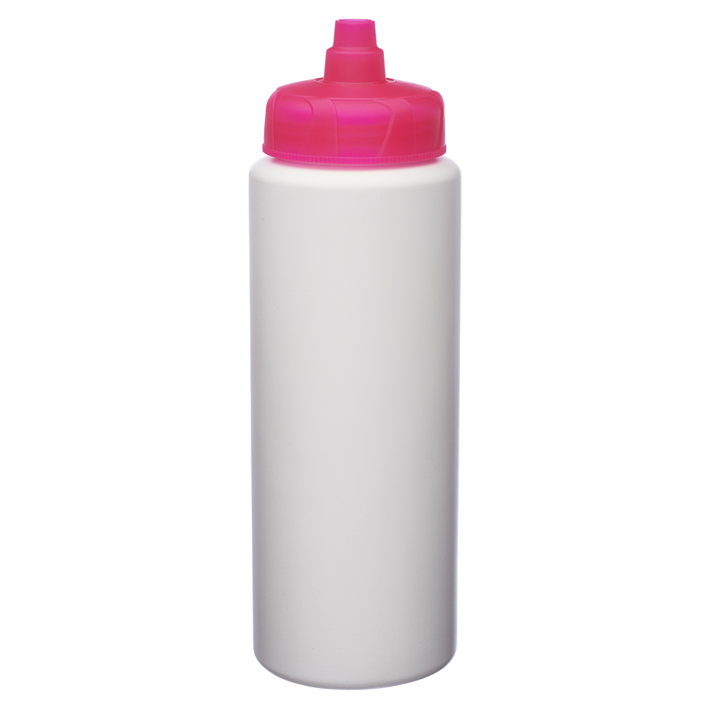 32 oz. HDPE Plastic Water Bottles with Quick Shot Lid - USA Made - BPA Free 6