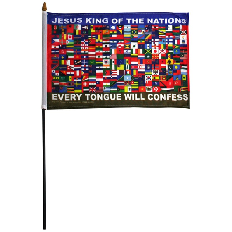 12" x 18" Nations Stick Flag 2