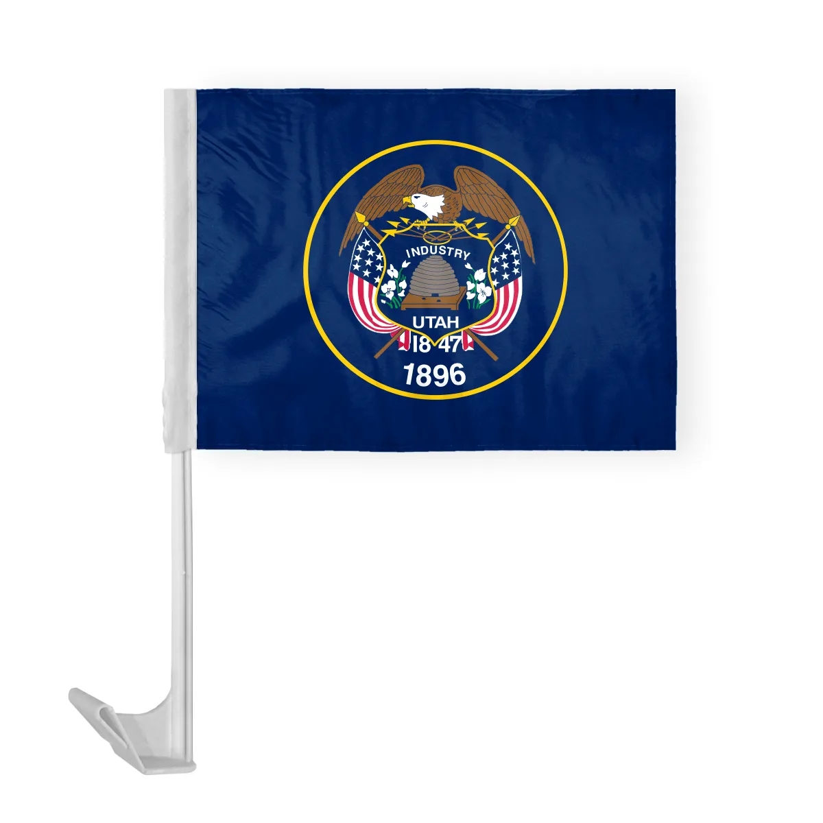 12" x 16" USA State Car Flags 33