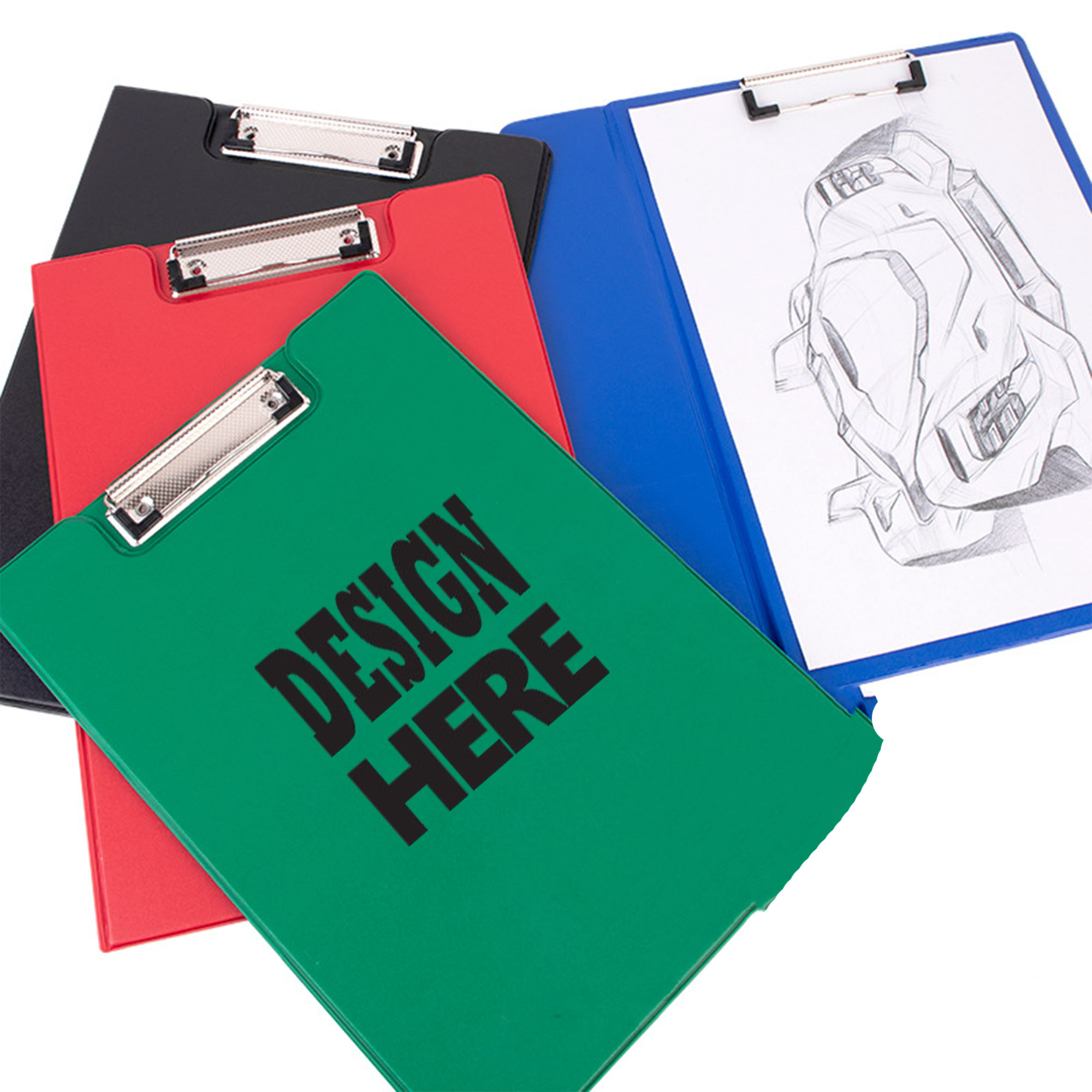 Frosted PVC Clipboard With Metal Clip, promotional clip with logo imprint 2