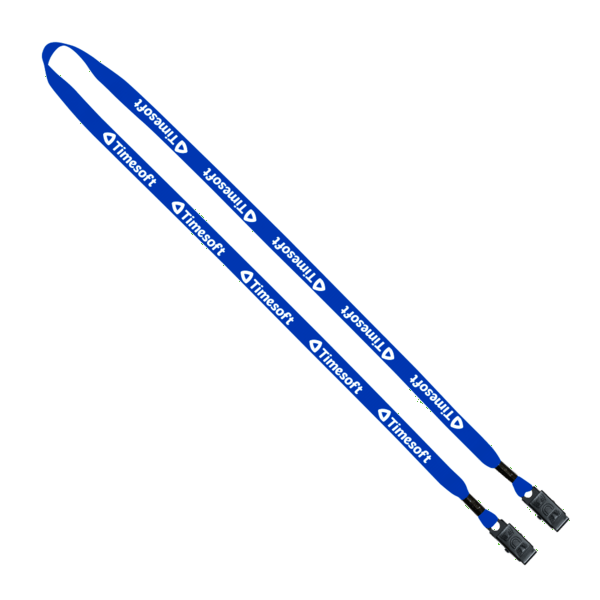 1/2" Polyester Double Bulldog Clip Lanyard 17