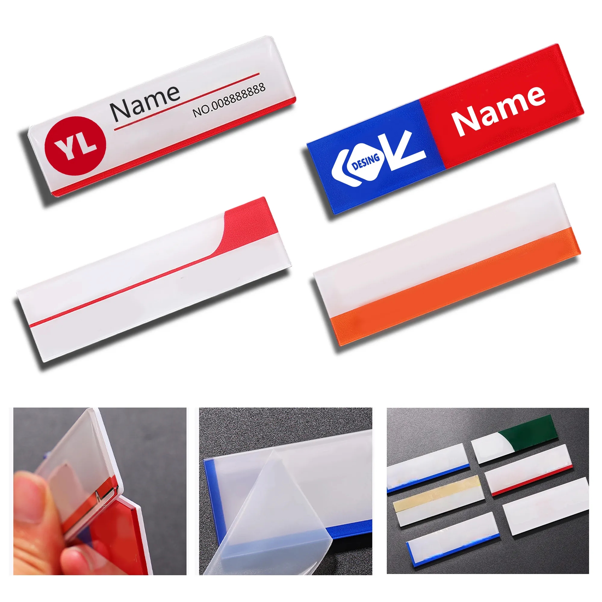 Acrylic Name Tag For Chest Plate 3