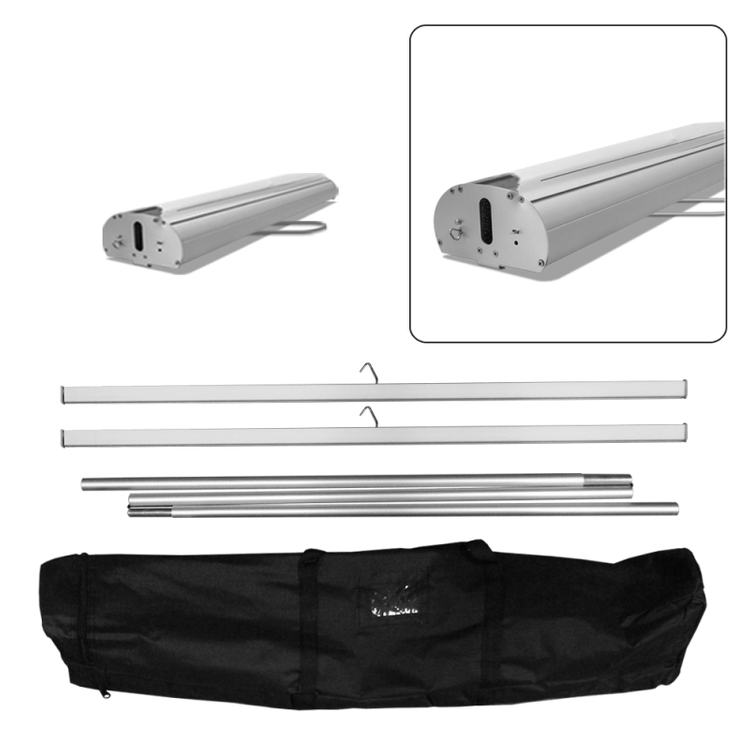 Double-Sided Standard Retractable Banner Stand Kit, Fabric, 33" x 80" 6