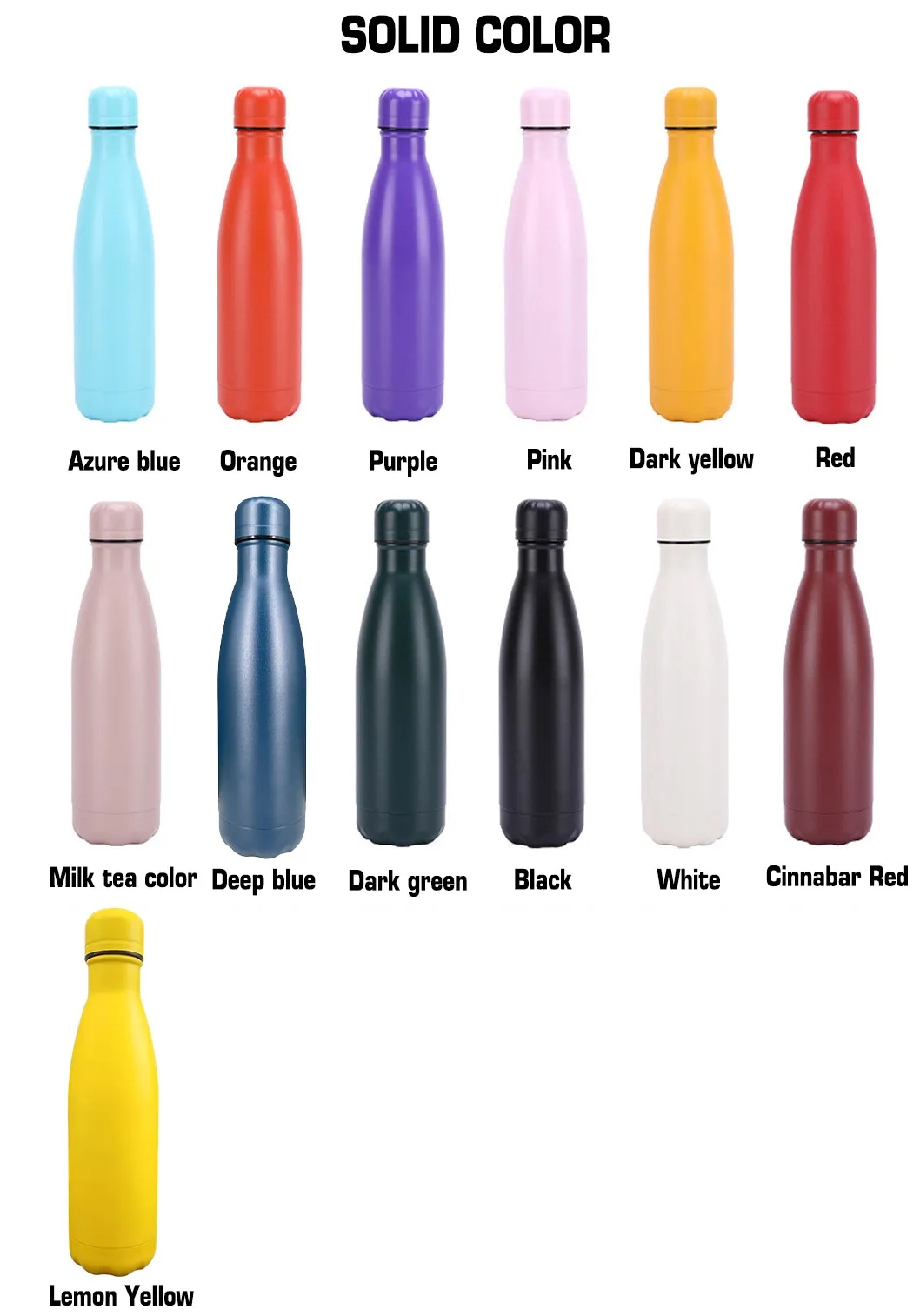 Custom Logo Insulated Water Bottles Wholesale Bulk Corporate Branded Drinkware 4