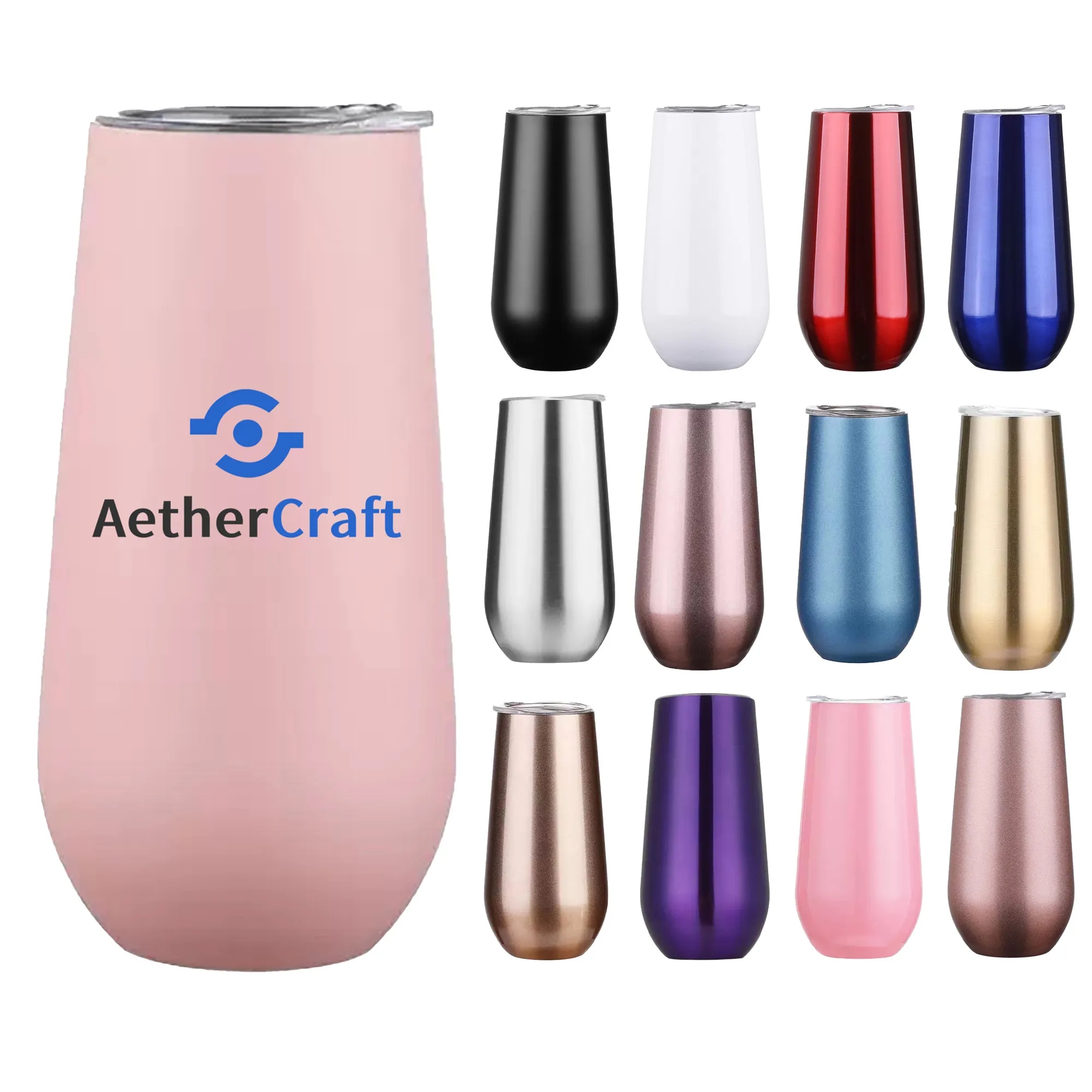 6oz Double Wall Stainless Steel Party Tumbler 6