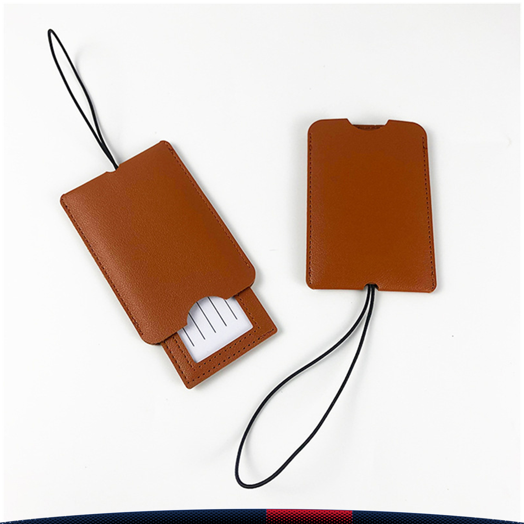 Double Layer PU Luggage Tag 3