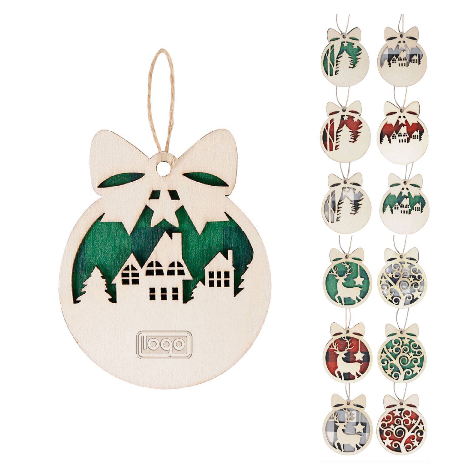 Wooden Christmas Ornament 6