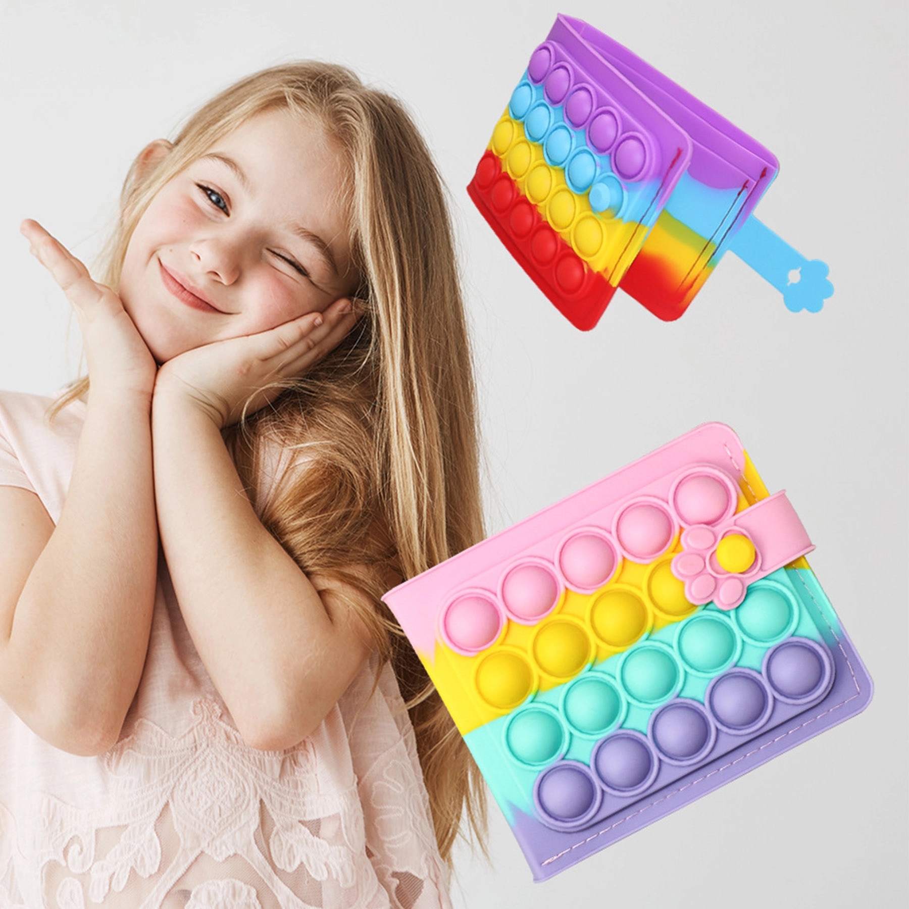 Push Pop Bubble Wallet Fidget Toy 3