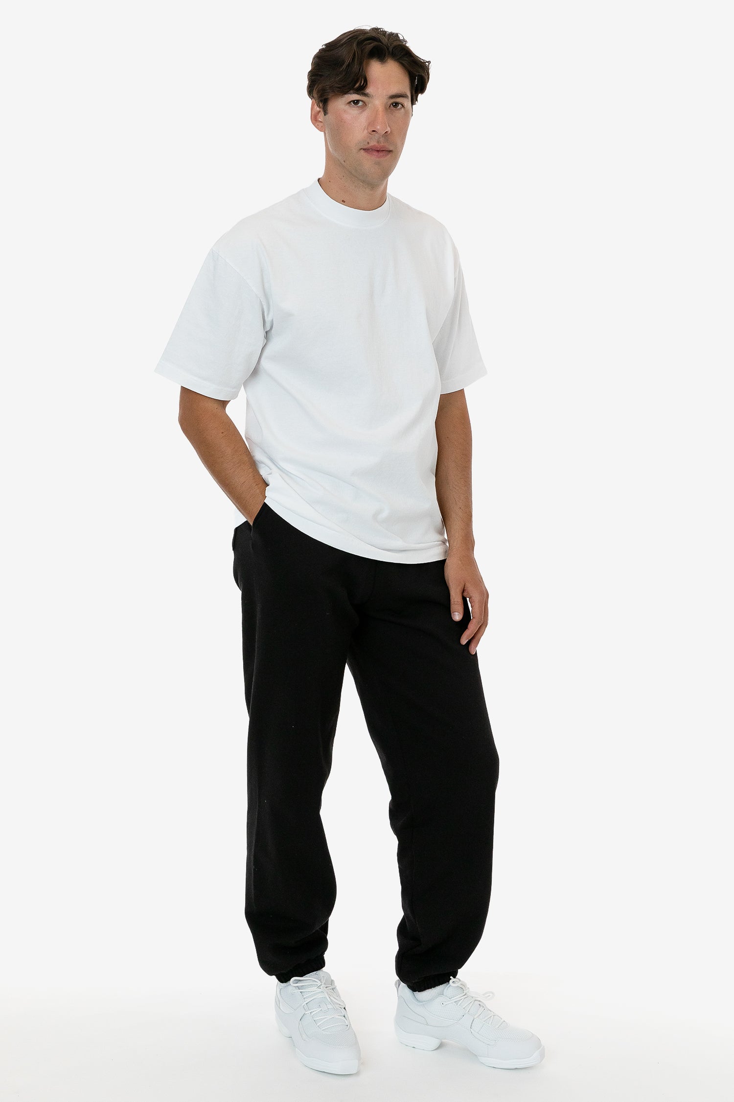 10 OZ MID-WEIGHT POLY COTTON FLEECE WIDE SWEATPANT 10