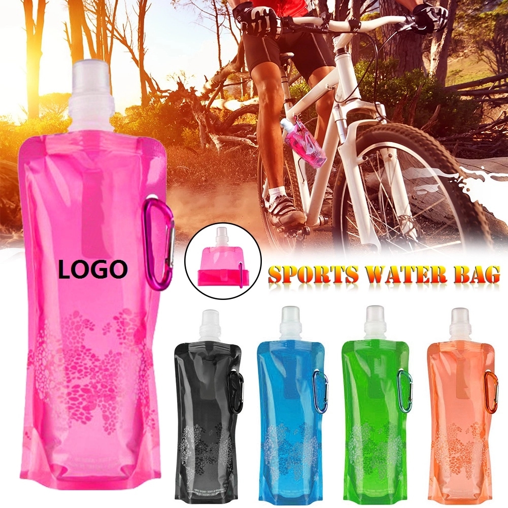 Collapsible Portable Water Bag Pouch Bottle 3