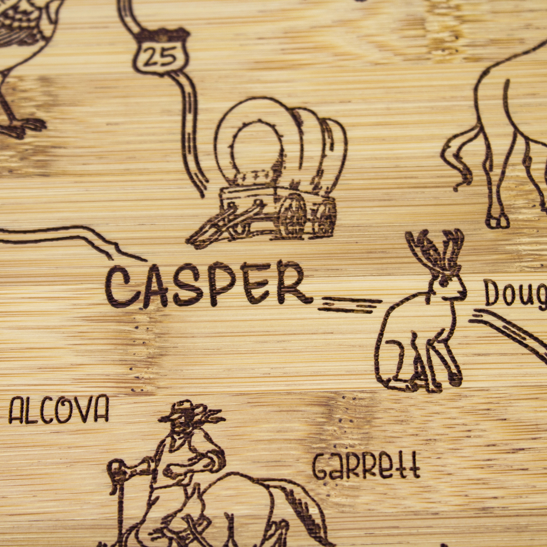 Destination Wyoming Cutting & Serving Board 9