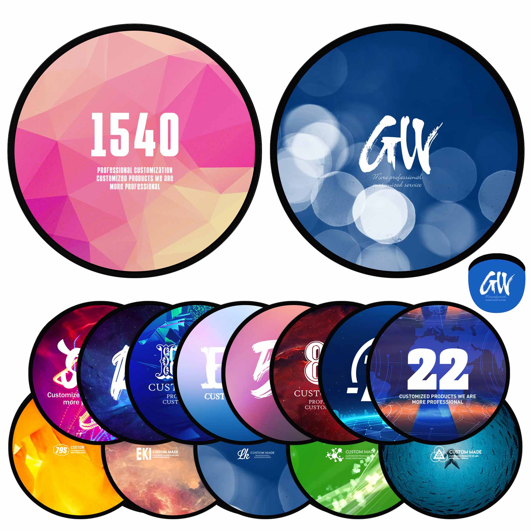 10" Foldable Flying Disc With Pouch 1
