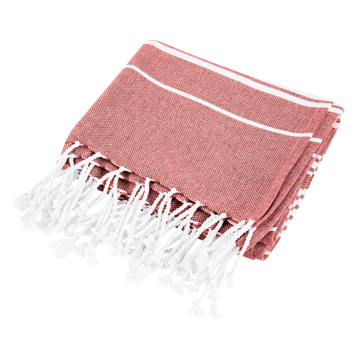 Recycled Beach Blanket With Tassel Fringe 16