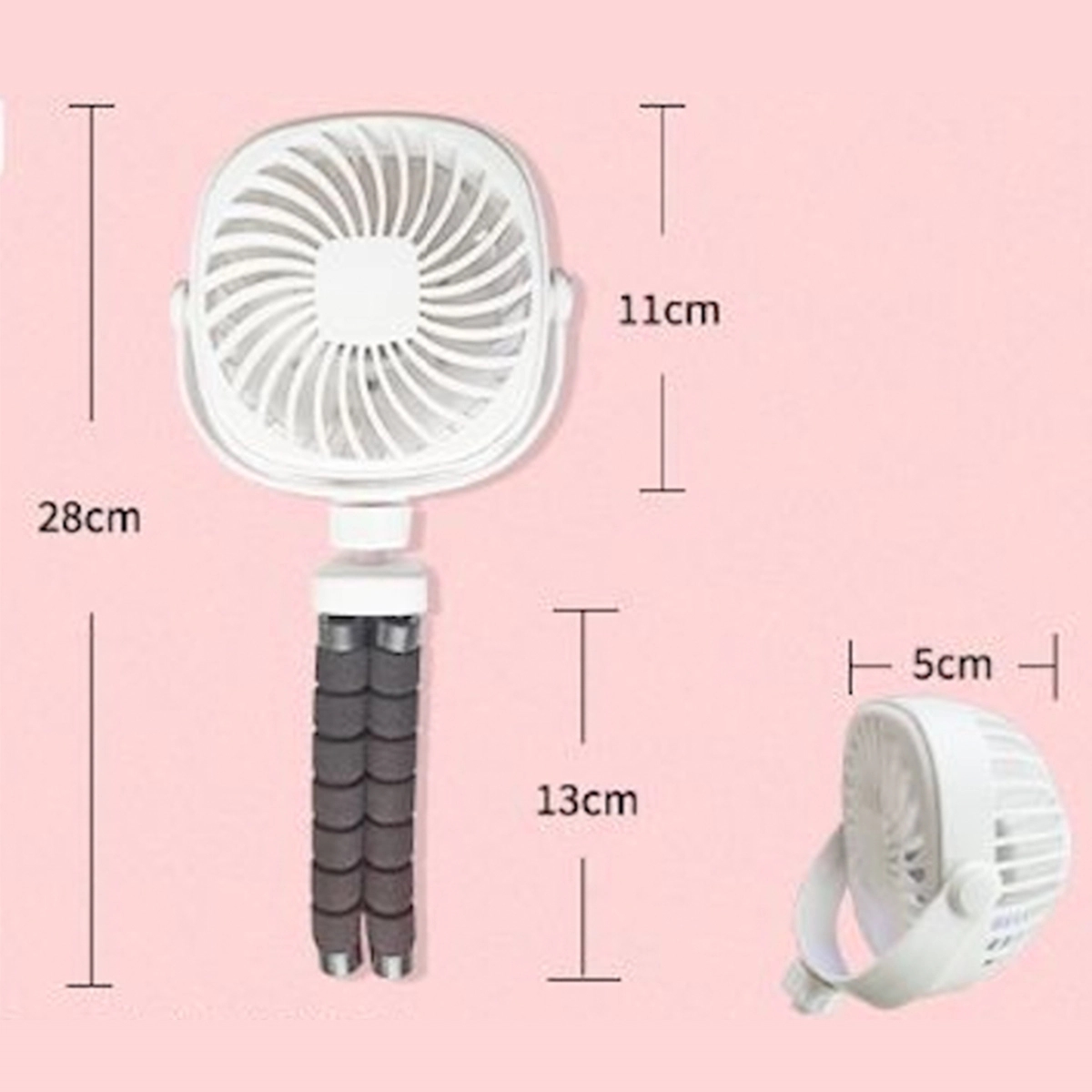 Deformation Bracket Handheld Hanging Standing Quiet Fan 3