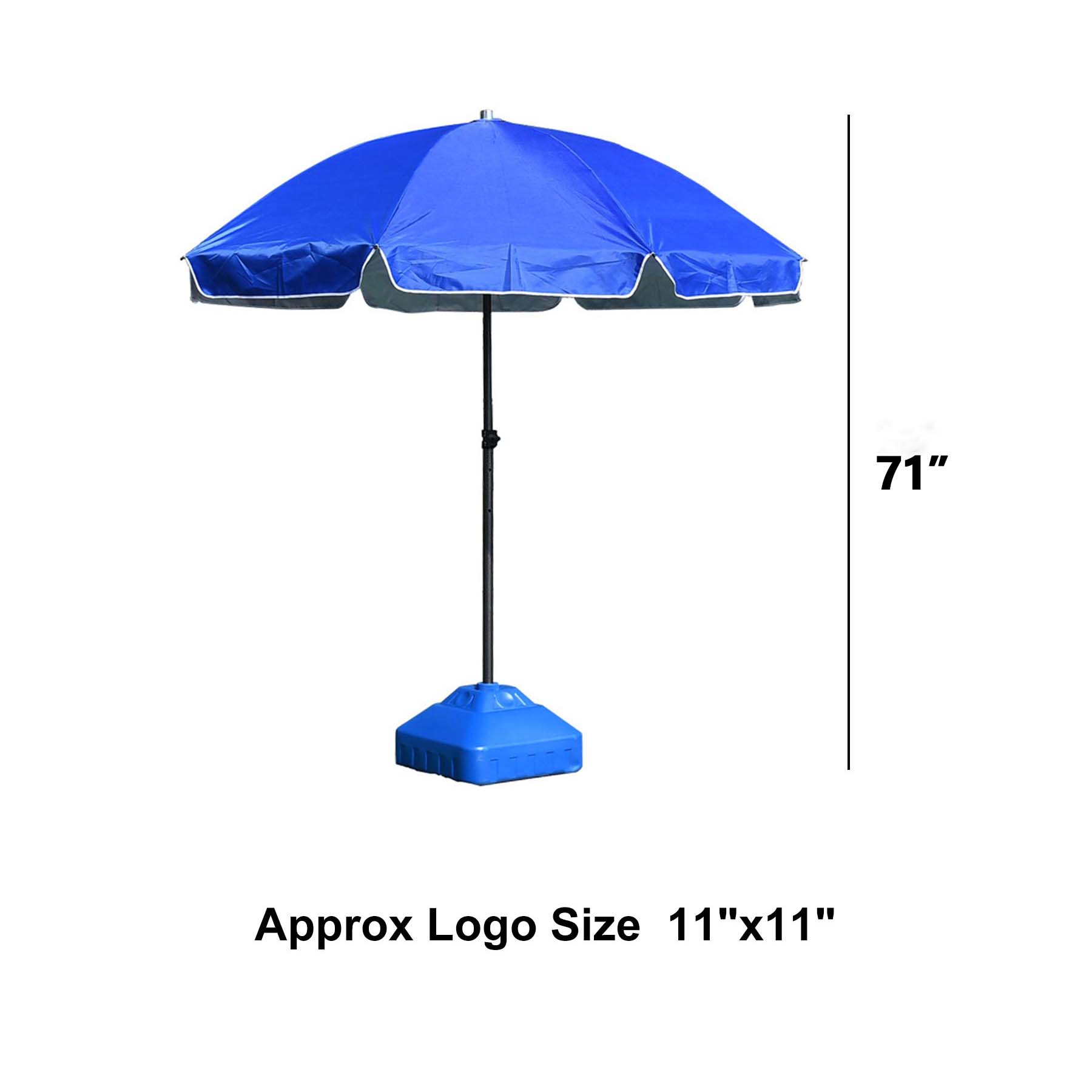 Beach Umbrella UV Protected Tilt Pole Outdoor  6