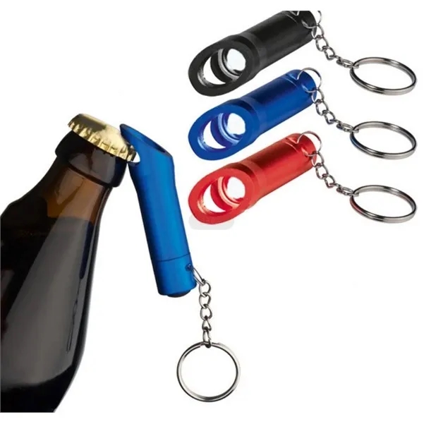 Aluminum LED Bottle Opener Keychain 3