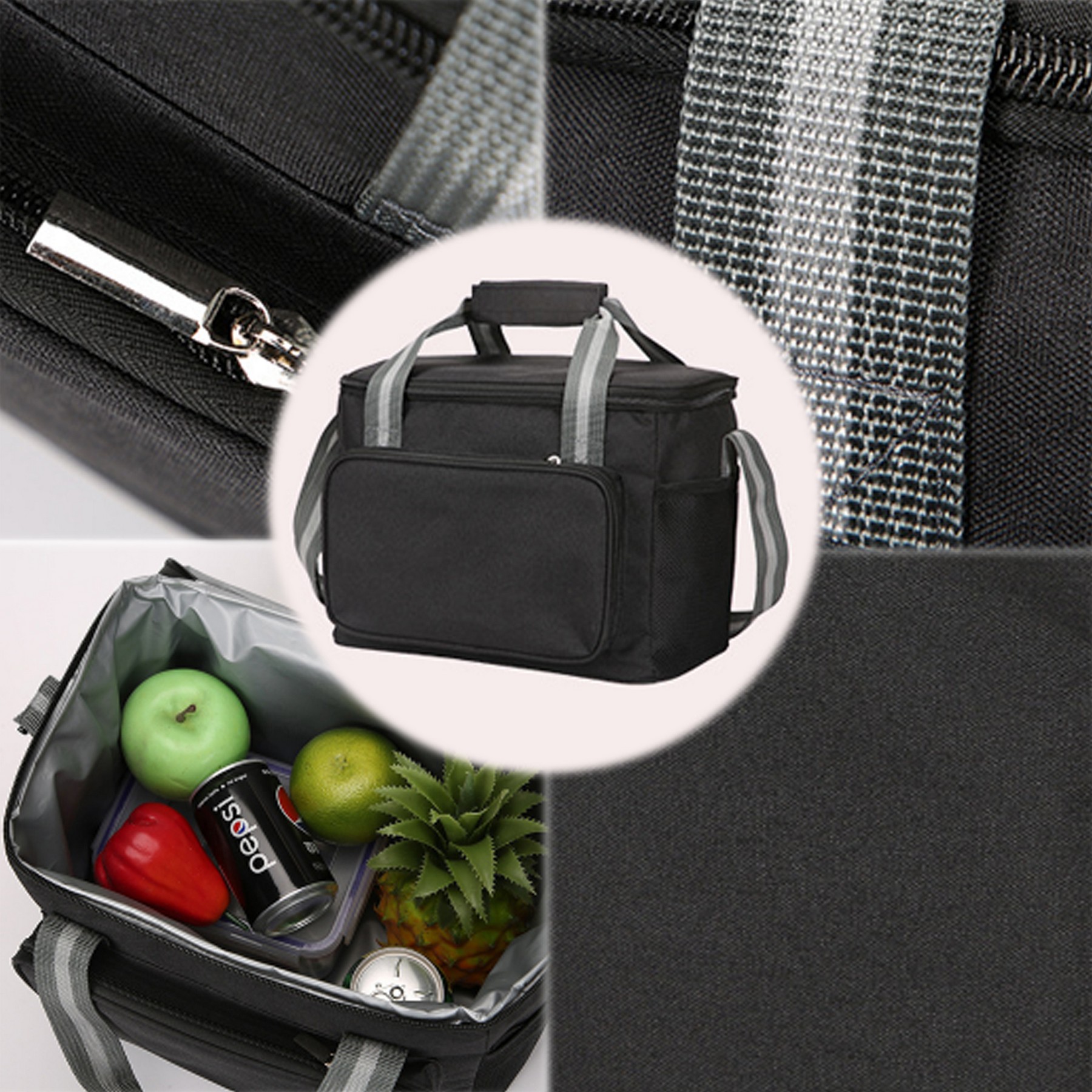 Insulated Lunch Bag Soft Easy Clean Thermal 2