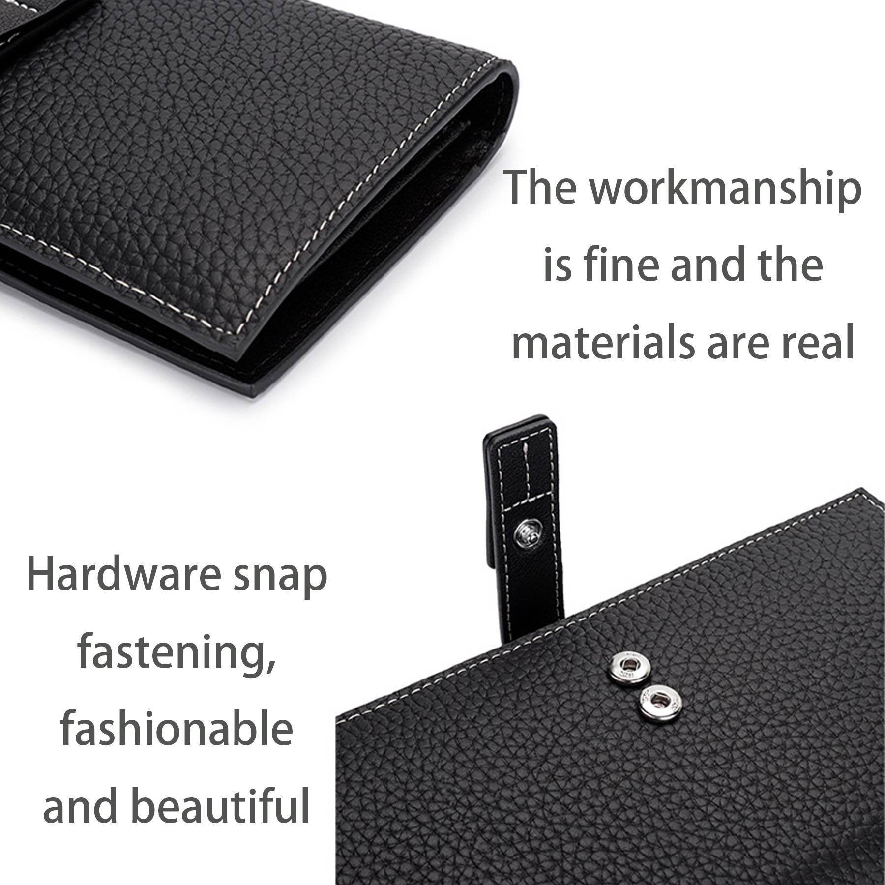 Genuine leather ultra-thin wallet 5