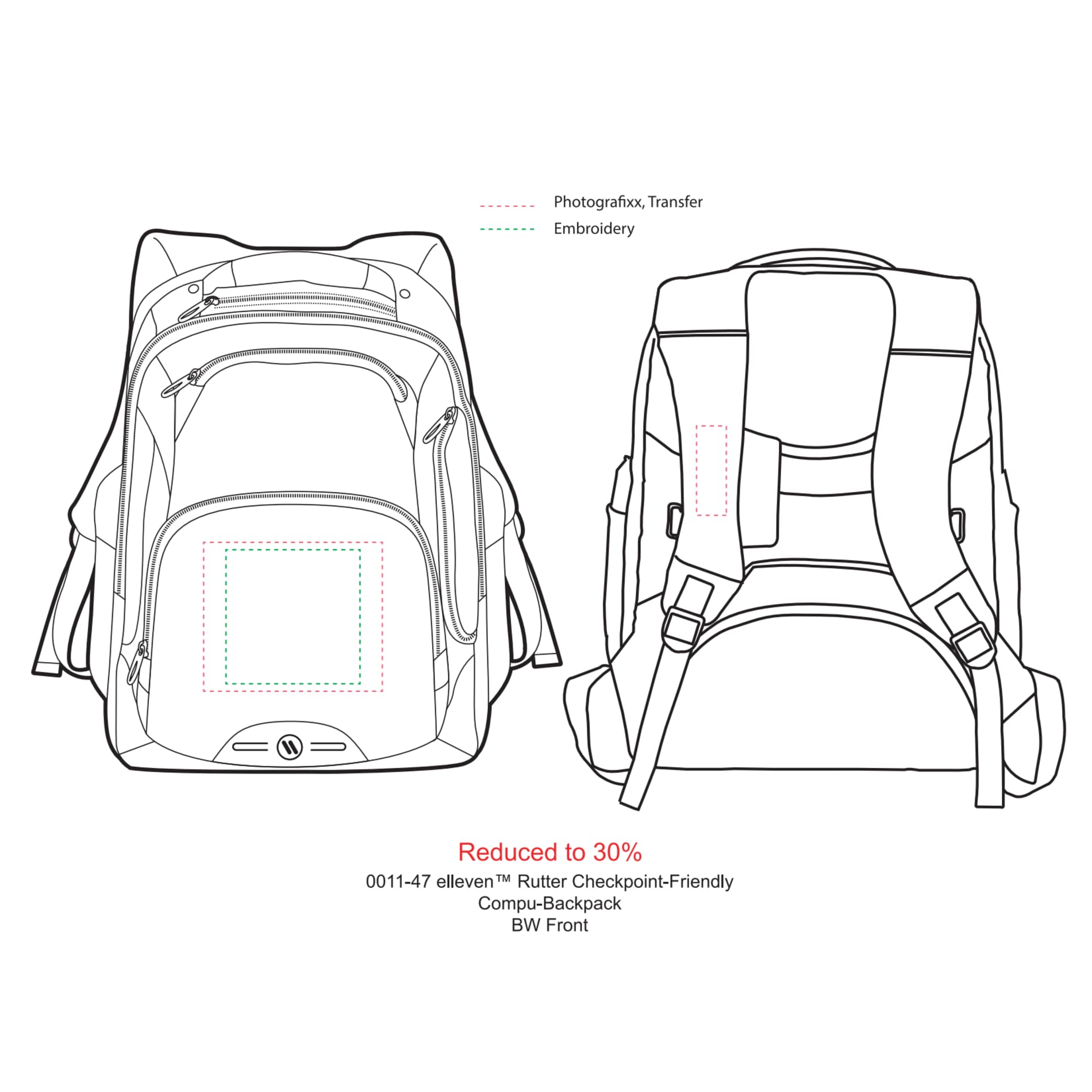 elleven™ Rutter TSA 17" Computer Backpack 32