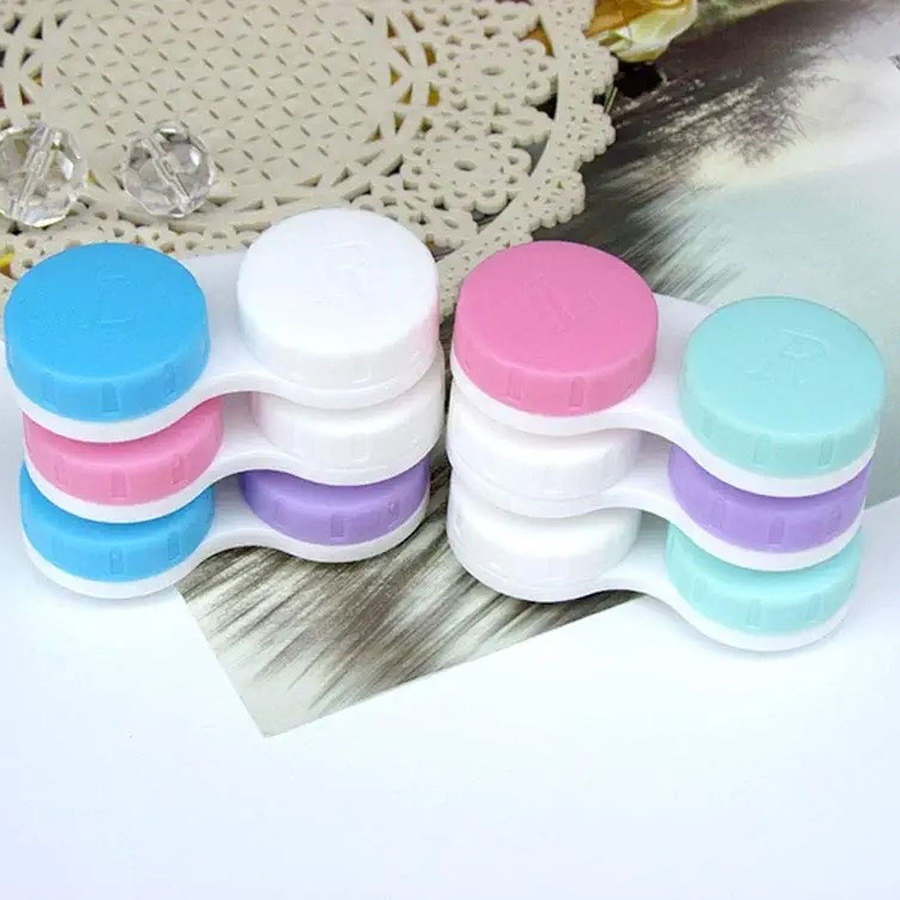 Mini Contact Lens Soak Storage Kit Contact Lens Box 4