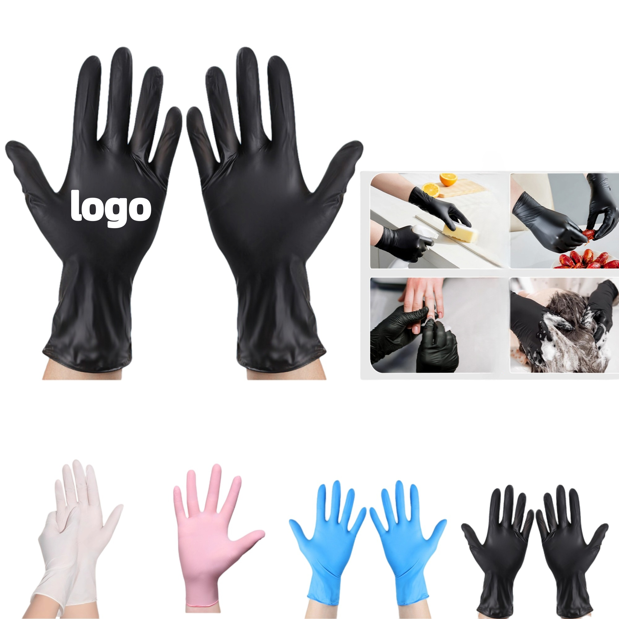 Disposable Thickened Barbecue Rubber Gloves 1
