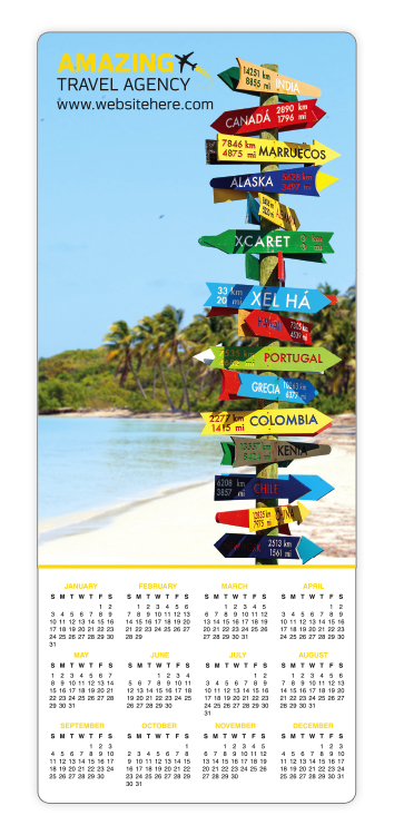 Magnet - 3.5x8.5 Round Corners - 20 mil. 3