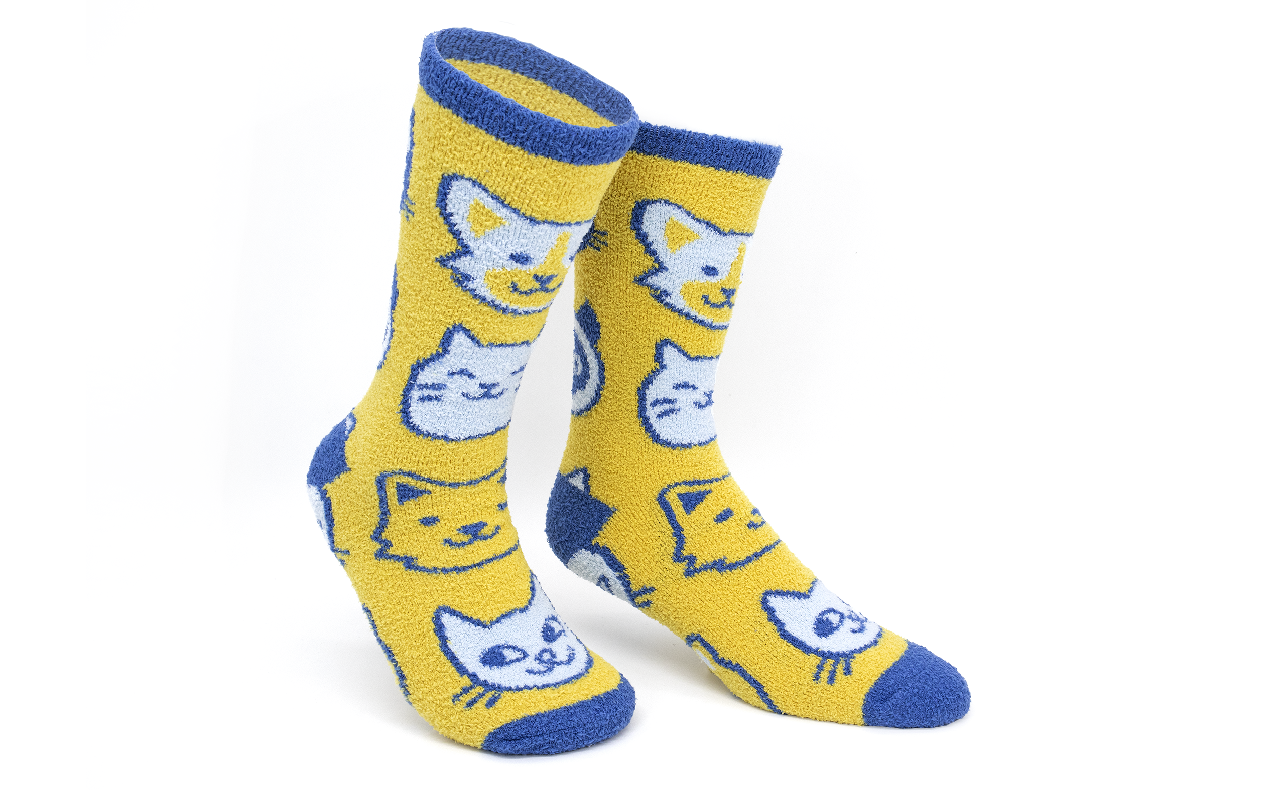 Fuzzy Socks with Rubber Grips