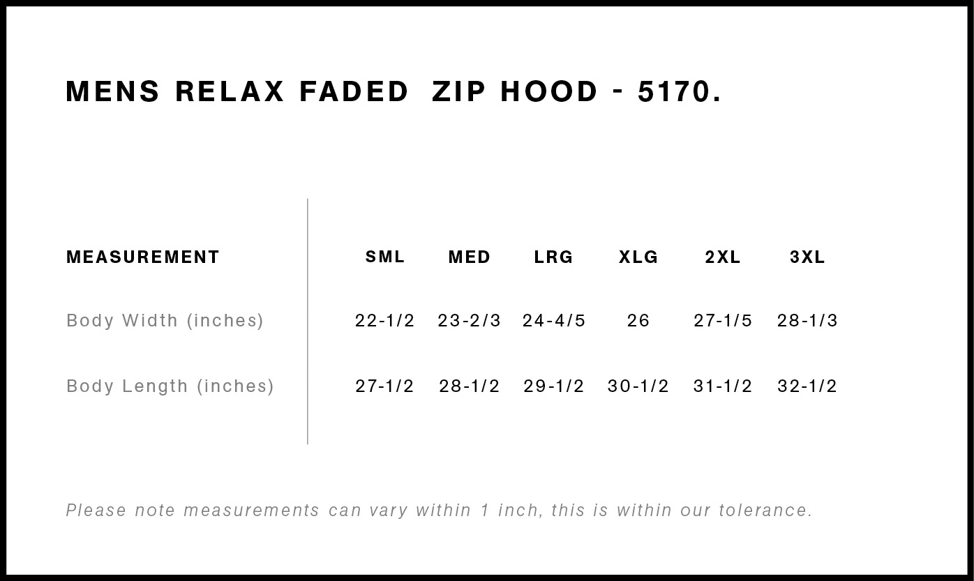 Relax Faded Zip Hood | 5170, custom hoodie or sweatshirt with logo imprint 20