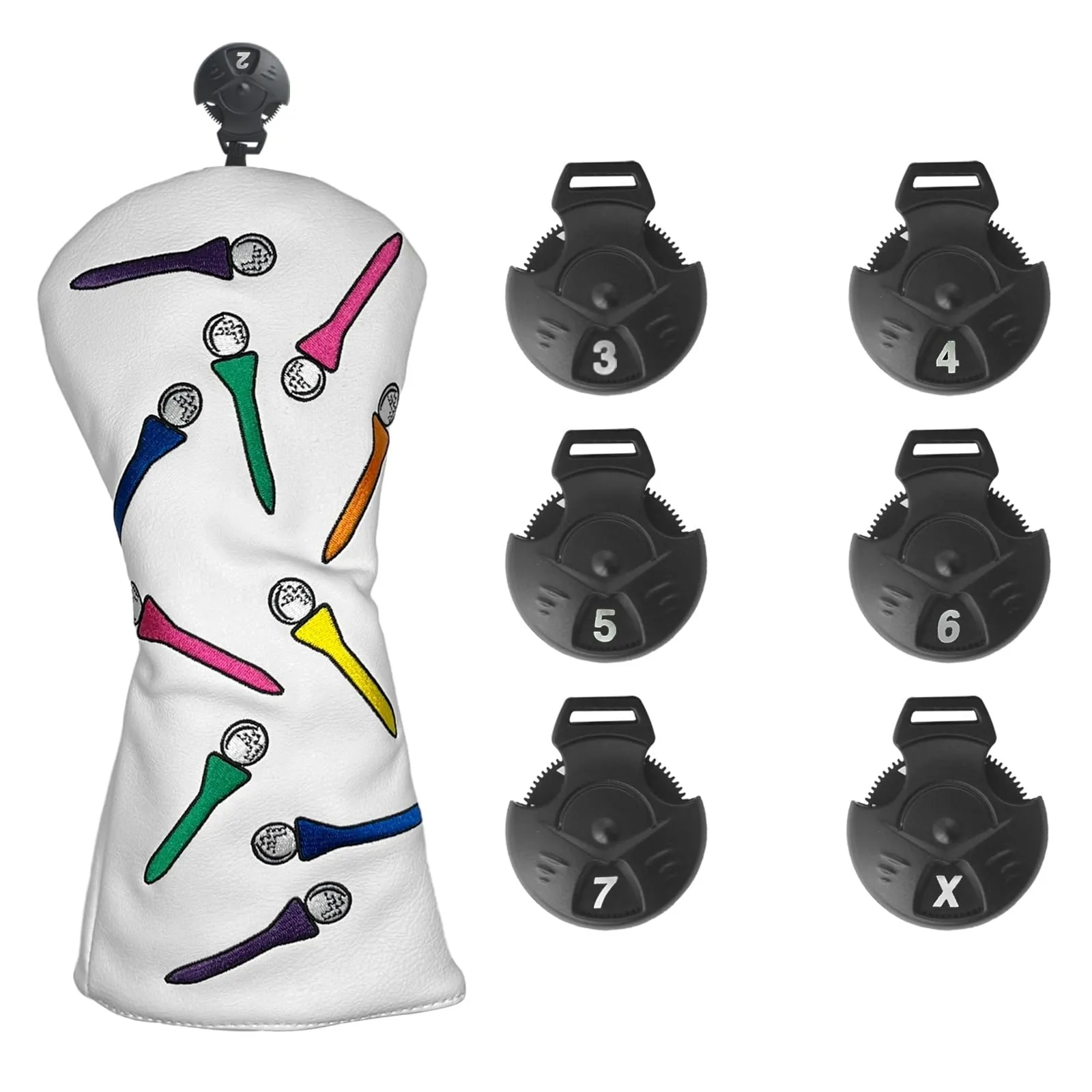 Golf Leather Driver Head Covers 4