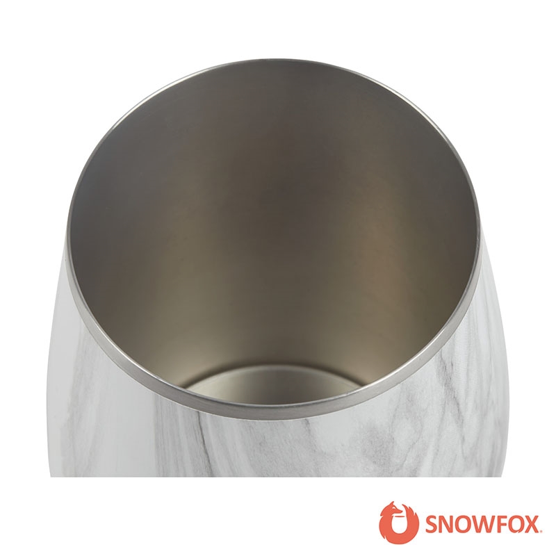 Snowfox® 13.5 oz. Vacuum Insulated Marble Finish Pinot Noir Wine Glass 9