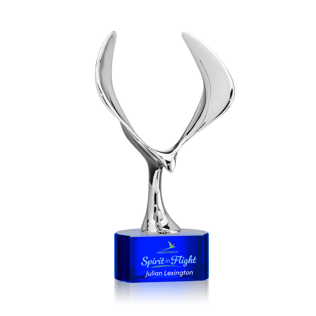 Maverick Eagle VividPrint™ Award on Paragon Base - Blue 2