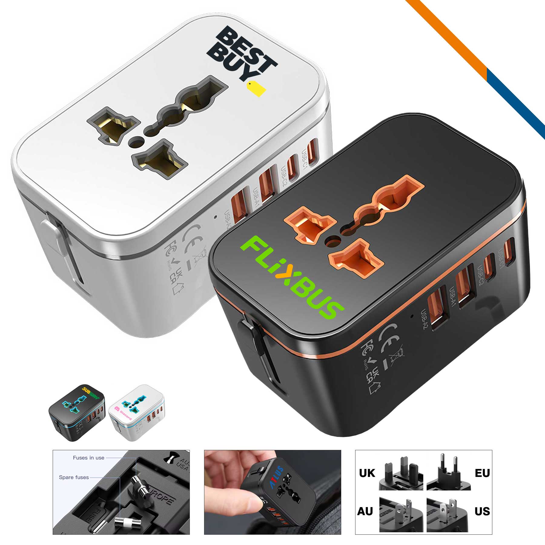 Alexis 4 Ports Universal Adapter 2