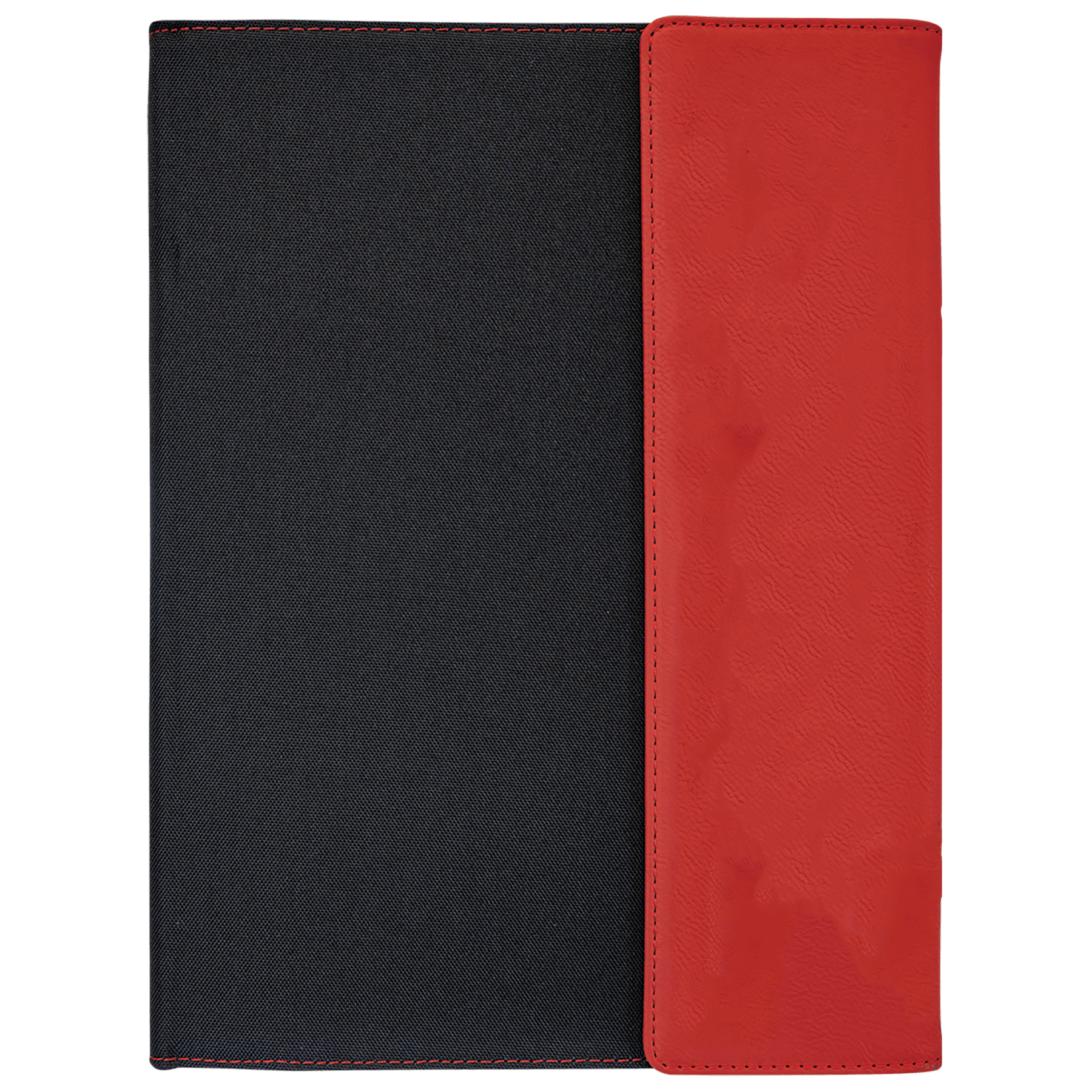 9" x 12" Red Leatherette & Black Canvas Portfolio 8