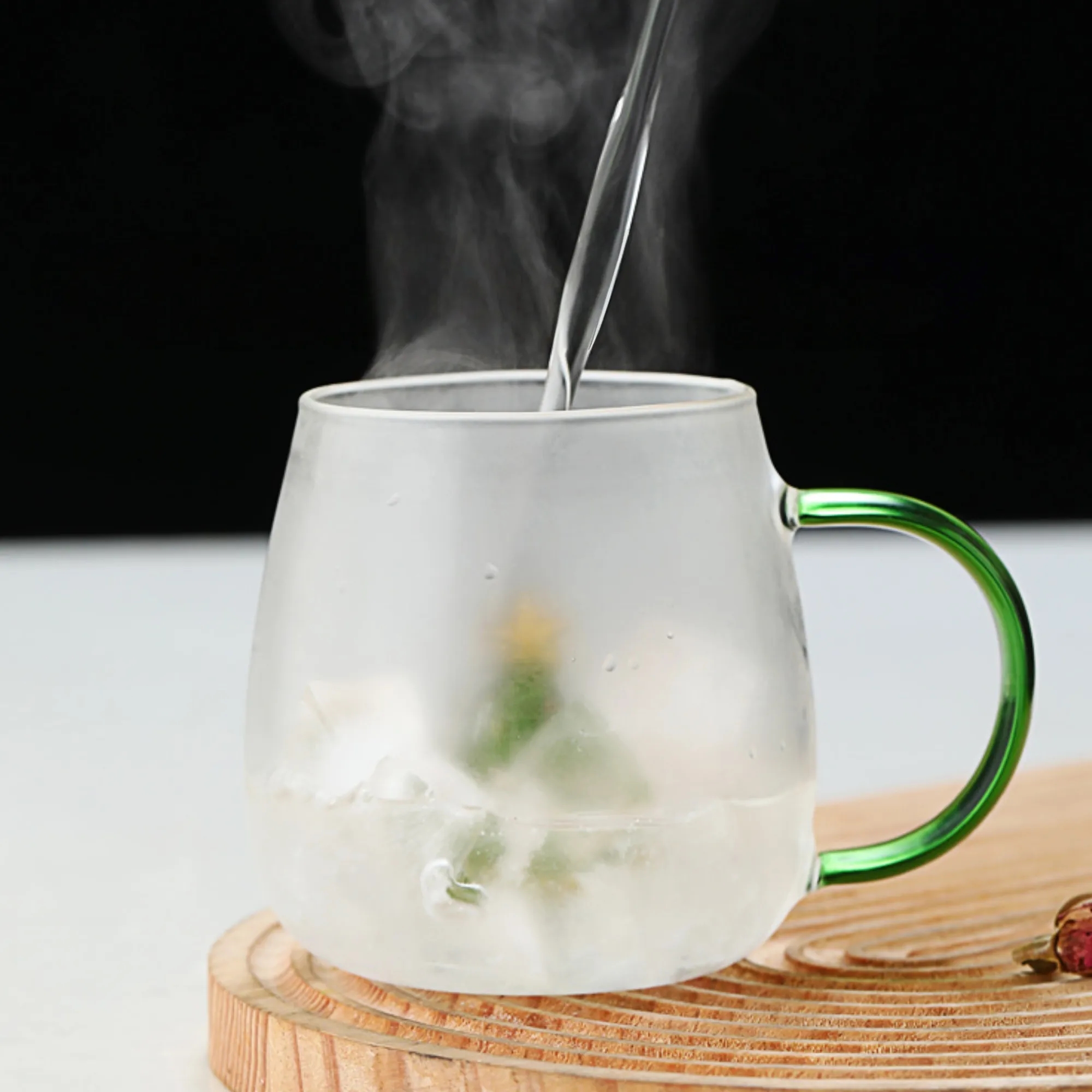 11oz 3D Christmas Tree Glass Mug Cup Gift For Festive 4