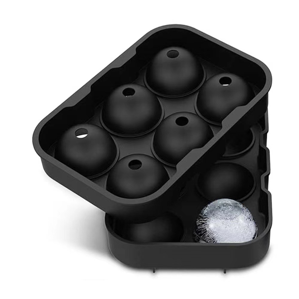 6 Hole Round Silicone Ice Cube Mold 7
