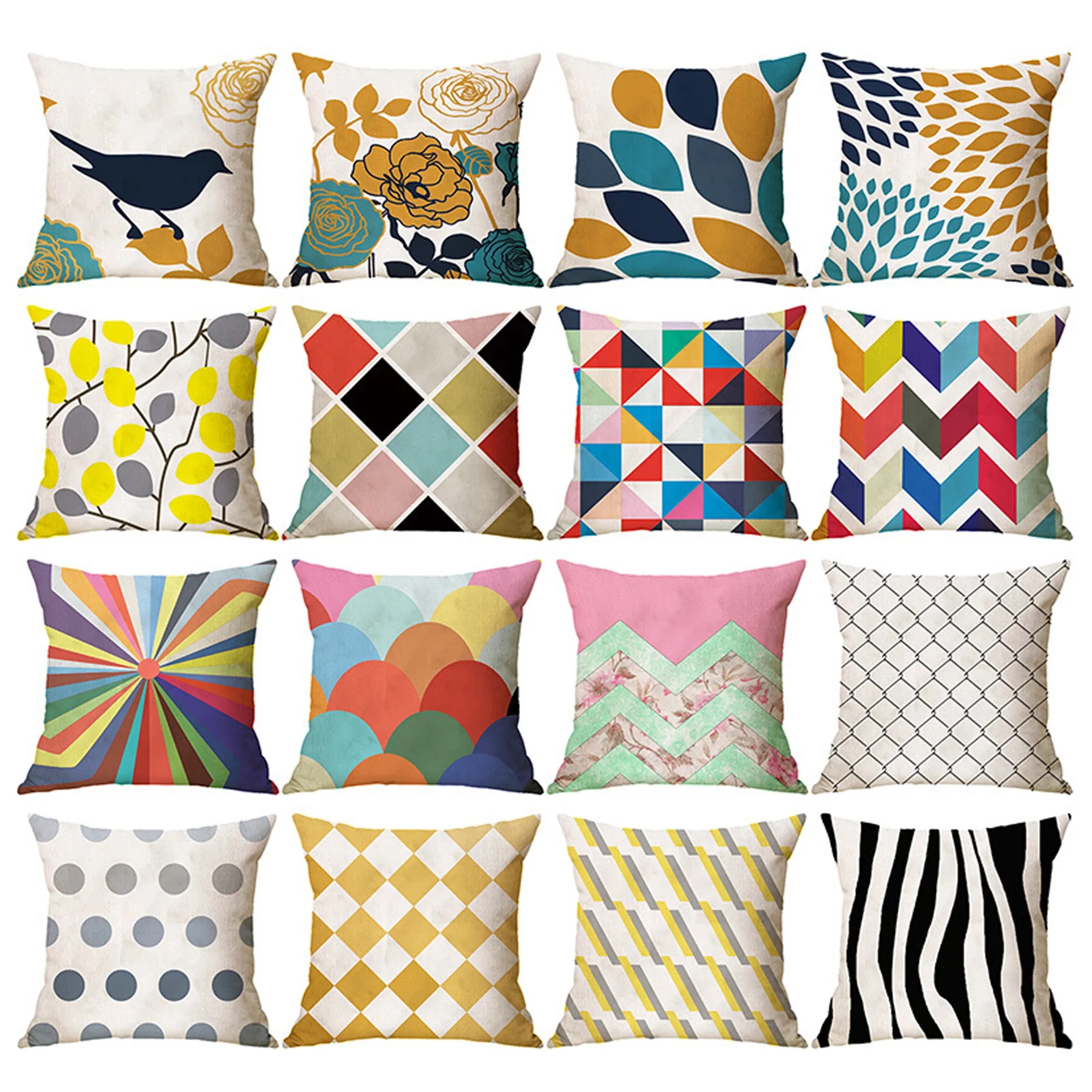 Decorative Throw Linen Pillow Covers 3