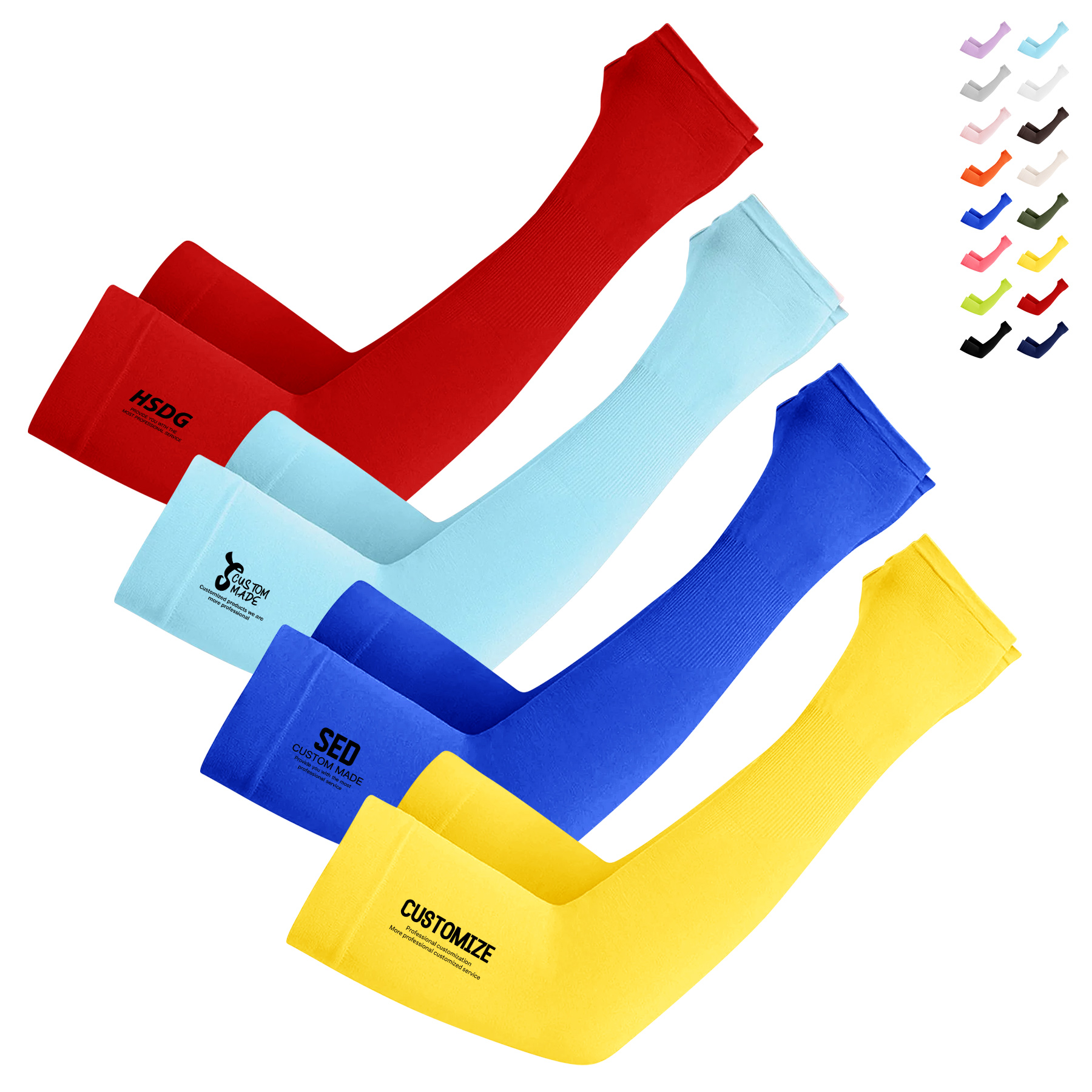 Unisex Sports Cooling Arm Sleeves 16